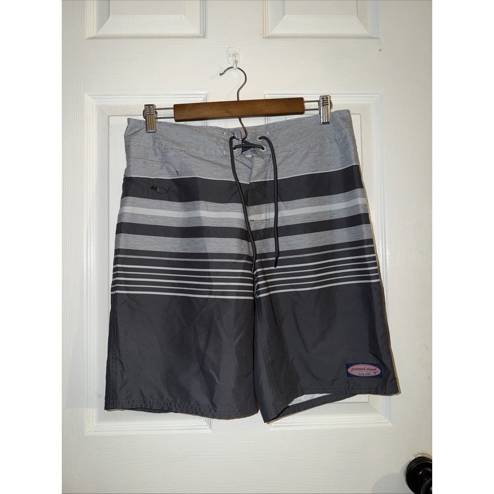 NEW Vineyard Vines Men's Condor Boardshort Swim Trunks Unlined Size 30 Stripe